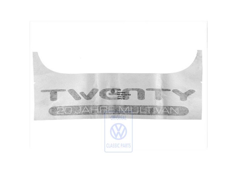 VW Original Folienschriftzug Diamantsilber (Dunkel) - 7H5854433 9ZD