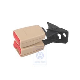 VW Original Doppelgurtschloss Sonnenbeige/Feuerrot - 7L0857822C PNE
