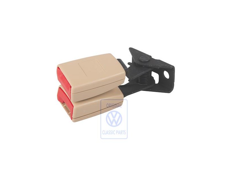 VW Original Doppelgurtschloss Sonnenbeige/Feuerrot - 7L0857822C PNE