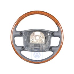 VW Original Lenkrad (Holz/Leder) Navyblue/Sioux - 7L6419091T ZXT
