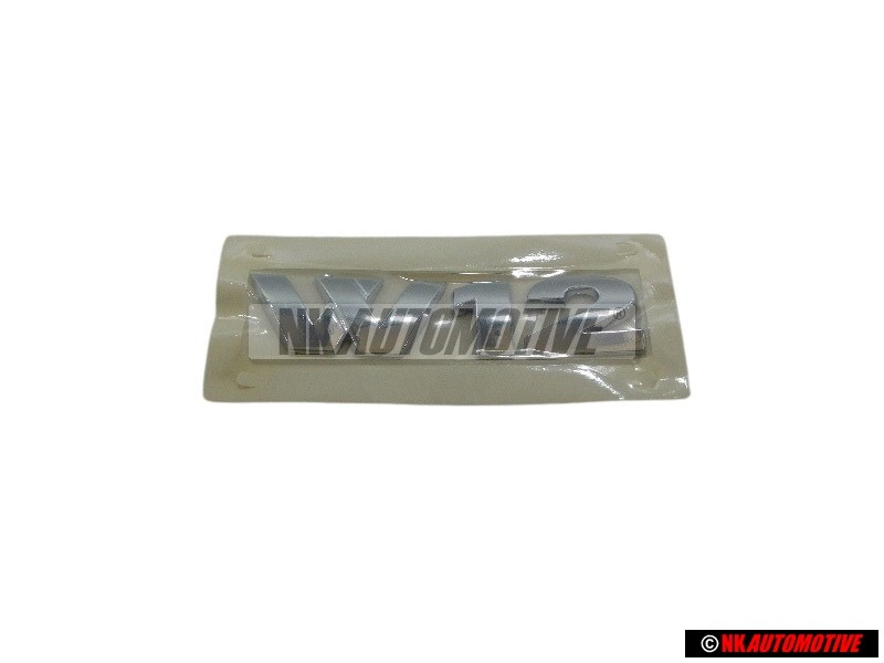 VW Original W12 Hinten Schriftzug Emblem Logo Chrom - 7L6853675D 739