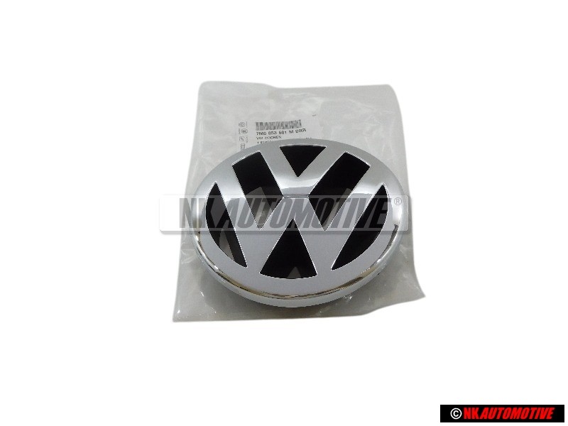 VW Original Vorne Kühlergrill Emblem Logo Zeichen Chrom - 7M0853601M DRR