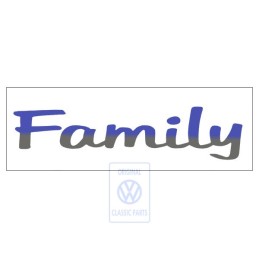 VW Original Folienschriftzug Blau/Silber - 7M0854431A 54J