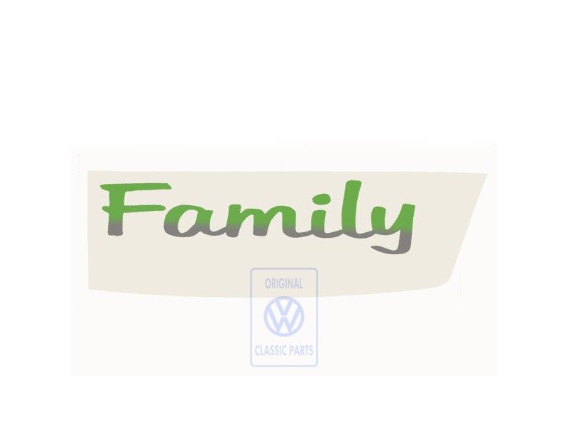 VW Original Folienschriftzug Spicegreen-Perleffekt - 7M0854431A H6Y
