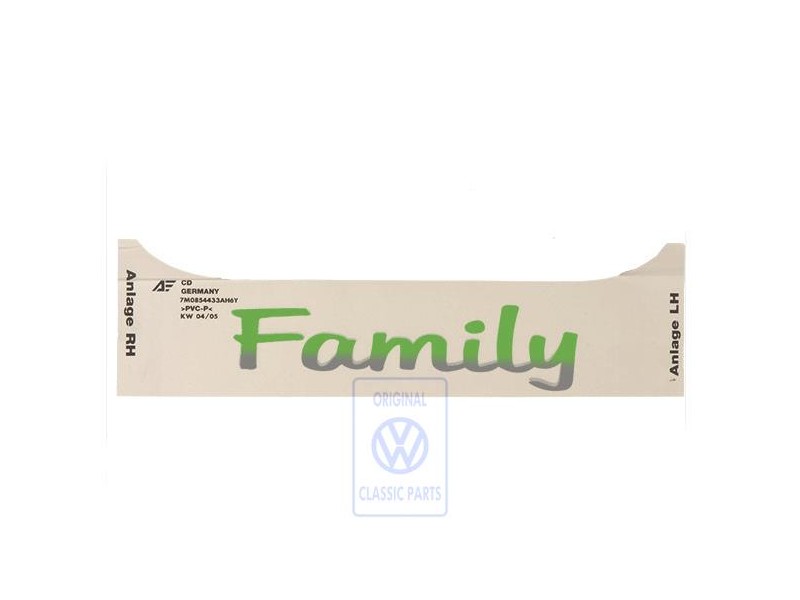 VW Original Folienschriftzug Spicegreen-Perleffekt - 7M0854433A H6Y