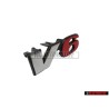 VW Original V6 Vorne Kühlergrill Emblem Schriftzug Chrom Rot - 7D0853679D EQW