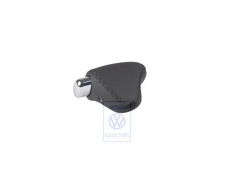 VW Original Schalthebelknopf (Leder) Schwarz - 7M1713139C E74
