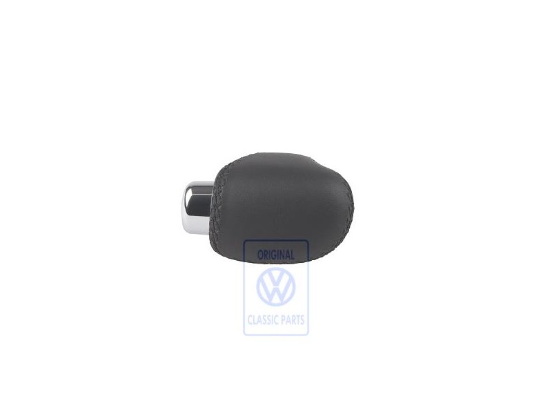 VW Original Schalthebelknopf (Leder) Schwarz - 7M2713139C E74