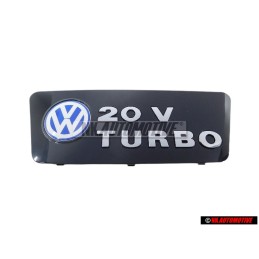 VW Original 20V TURBO Schriftzug Emblem Logo für Motorabdeckung - 7M3103932