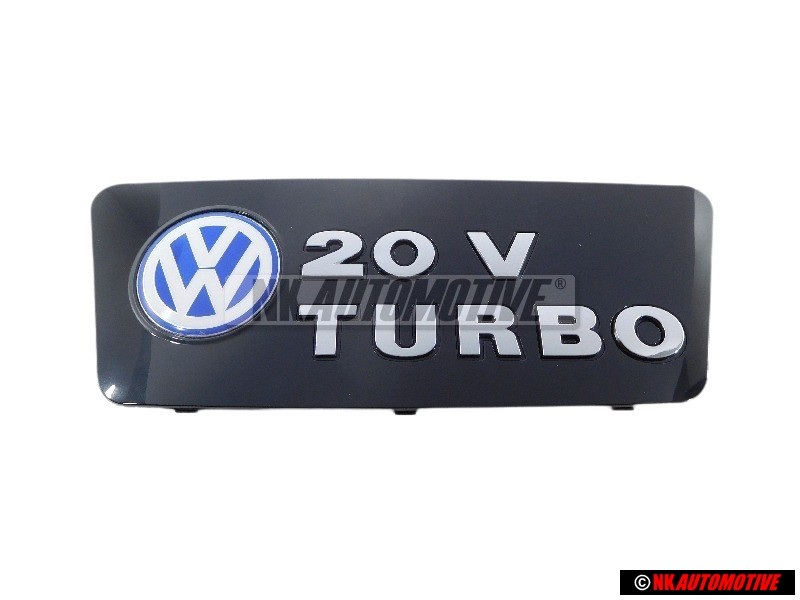 VW Original 20V TURBO Schriftzug Emblem Logo für Motorabdeckung - 7M3103932