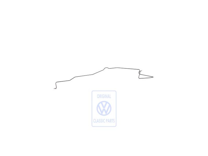 VW Original Bremsrohr Von Hydrauliksystem Zum Bremsschlauch - 7M3614724A