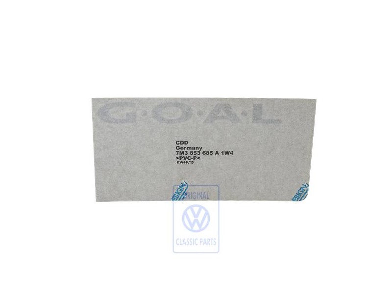 VW Original Folienschriftzug Silber - 7M3853685A 1W4