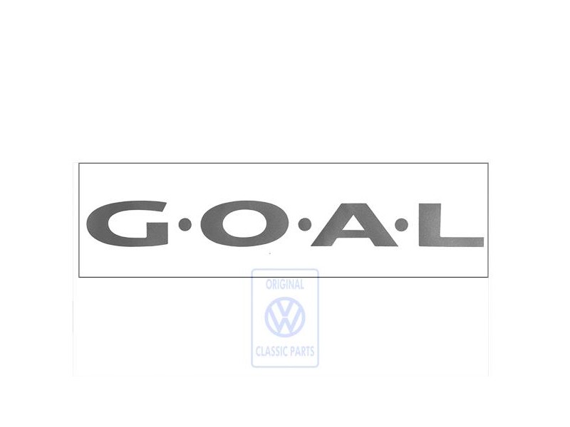 VW Original Folienschriftzug Diamantsilber - 7M3853685A 9ZD