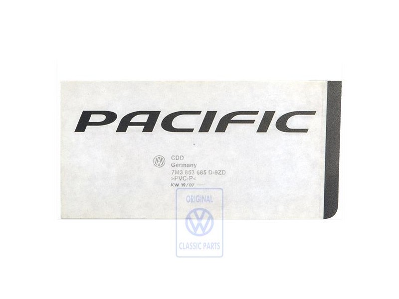 VW Original Folienschriftzug Diamantsilber - 7M3853685D 9ZD