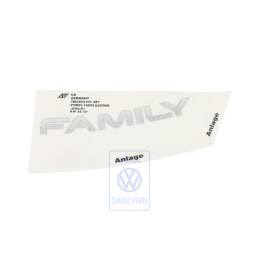 VW Original Folienschriftzug Dunkelgrau - 7M3854431 3E7