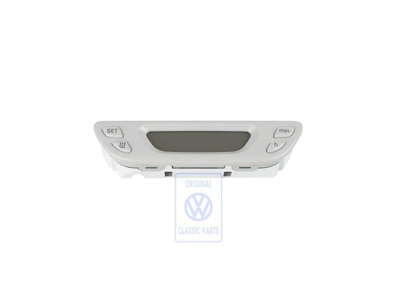 VW Original Digitaluhr Perlgrau - 7M5919203A Y20