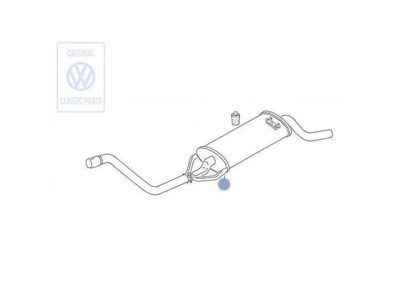VW Original Nachschalldämpfer 'Eco' - 867253609AH