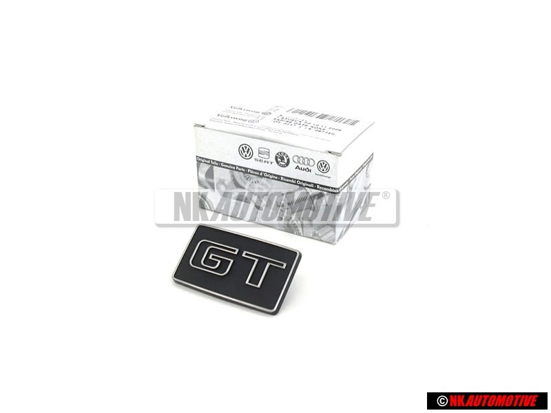 VW Original GT Seite Schriftzug Emblem Logo Gebürstetes Silber - 191853688N GX2