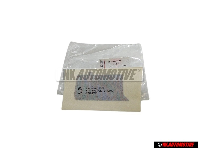 VW Original Folienschriftzug Satinschwarz/Marsrot - 871853423B CHN