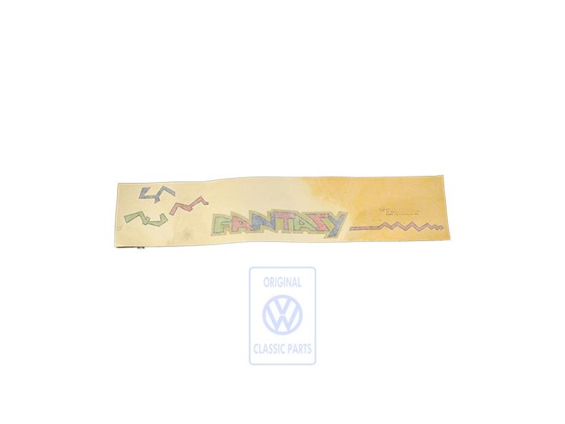 VW Original Folienschriftzug Pirol/Schwarz - 871853434B CHZ