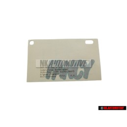 VW Original Folienschriftzug Hellgrau-Metallic/Türkis - 871853750D VD8
