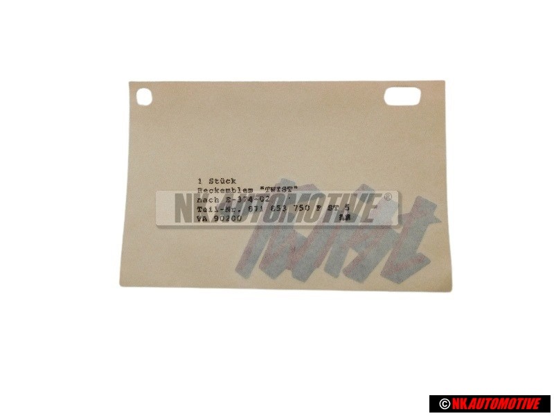 VW Original Folienschriftzug Kirschrot/Titansilber-Dunkel - 871853750F ST5