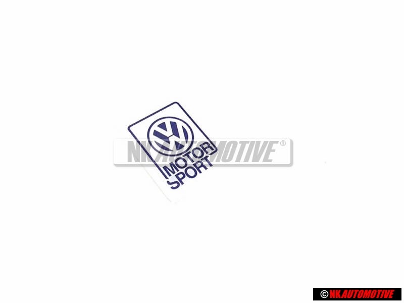 VW Classic Parts Aufkleber VW Motorsport Groß 50x63mm - ZCP902625