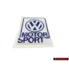 VW Classic Parts Aufkleber VW Motorsport Groß 50x63mm - ZCP902625