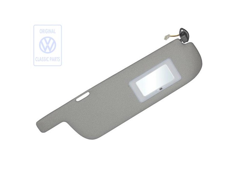 VW Original Sonnenblende Mit Beleuchtetem Spiegel Rauchgrau - 255857552B 1AX