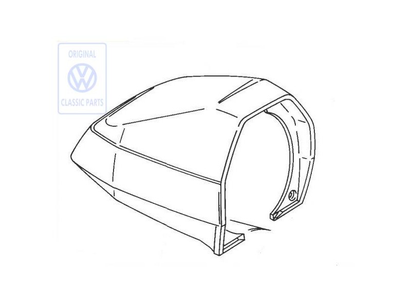 VW Original Abdeckung Für Fahrten- Schreiber Satinschwarz - 251957083 01C