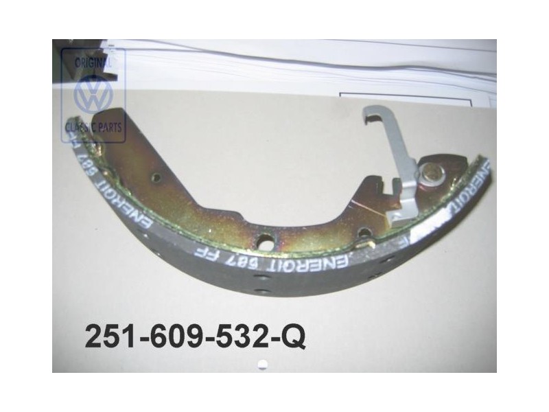 VW Original Bremsbacke Mit Belag Und Nach- Stellhebel - 251609532Q