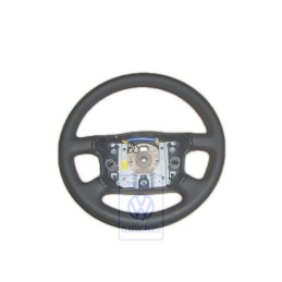 VW Original Lenkrad Leder Schwarz/Rot - 7D0419091AAPEP