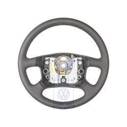 VW Original Lenkrad Leder Schwarz/Blau - 7D0419091AAPEQ