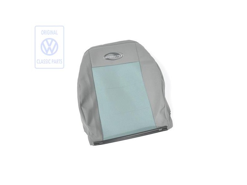VW Original Lehnenbezug Stoff Türkis/Flanellgrau - 7D0881805ARMBN