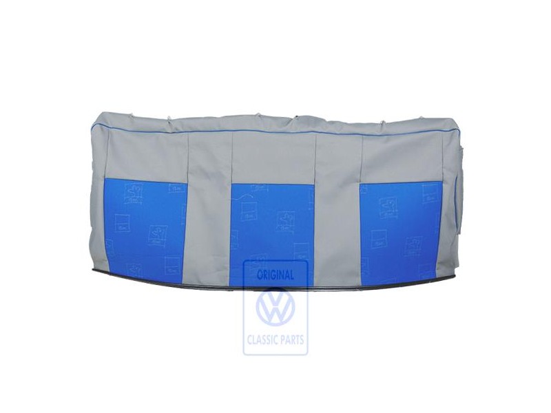 VW Original Lehnenbezug Stoff Flanellgrau/Blau - 7D0885805ADPAH