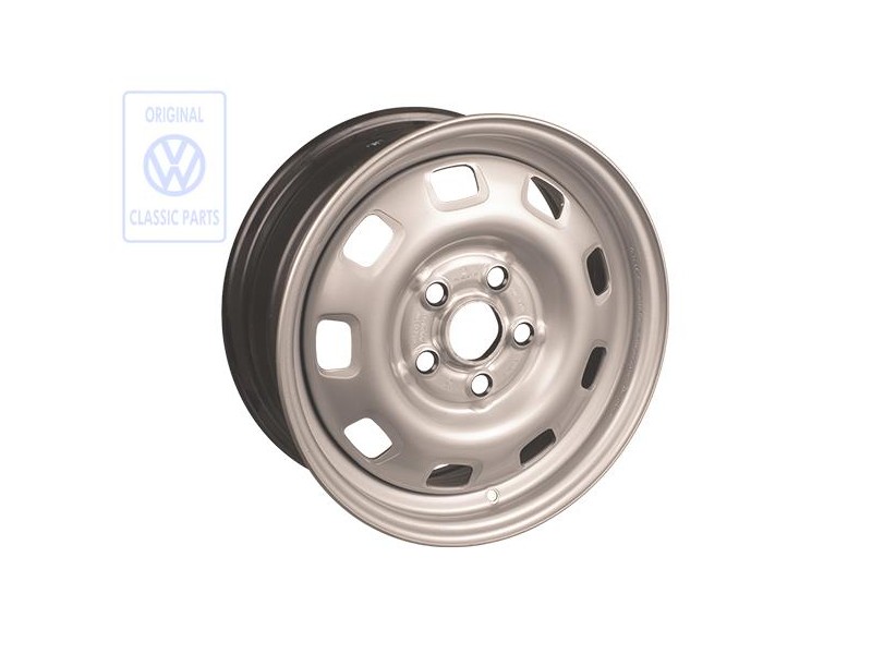 VW Original Stahlfelge Chromfarben - 701601027B 091