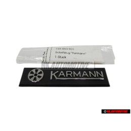 VW Original KARMANN Seitlich Emblem am Kotflügel für Golf 1 Cabrio - 155853901