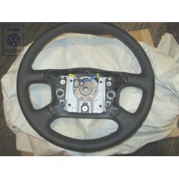 VW Original Lenkrad Leder Schwarz/Flanellgrau - 7D0419091Q KMY