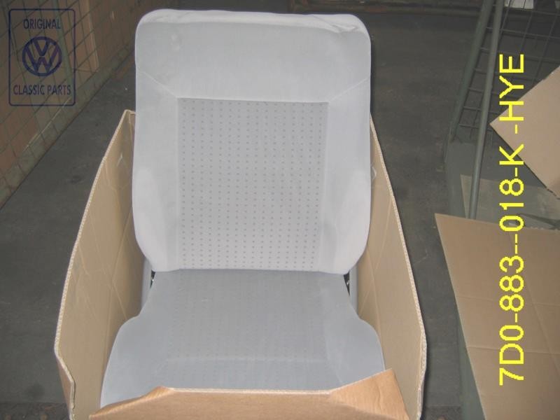 VW Original Sitz Komplett Mit Rückenlehne Flanellgrau - 7D0883018K HYE