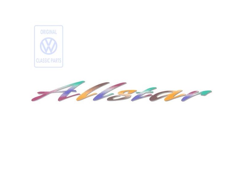 VW Original Folienschriftzug Grün/Orange - 7D0854431 DGZ