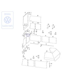 VW Original Gardine Für Rückblickscheibe - 701070400E