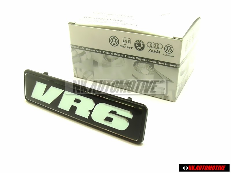 VW Original Schriftzug Schwarz/Gunbowder - 1H6853679D DLV