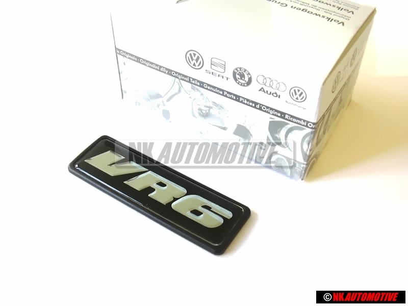 VW Original VR6 Highline Hinten Schriftzug Emblem Logo Schwarz - 1H6853675B DLV