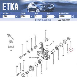 VW Original Distanzring - 113501305