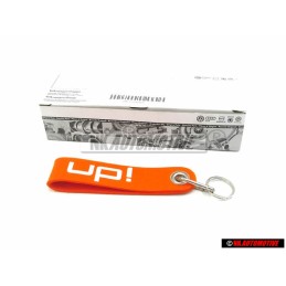 VW Original Schlüsselanhänger Orange/Silbergrau - 1S0087013 VCF