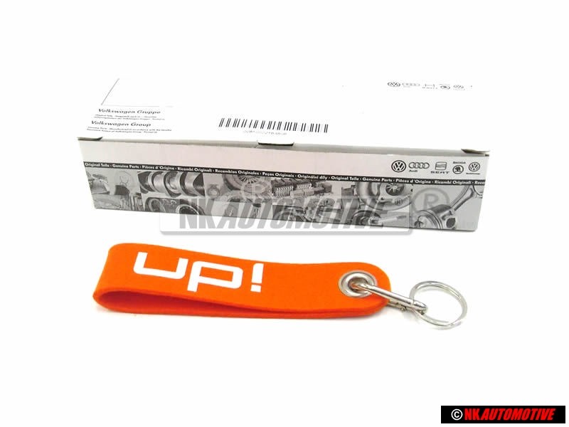 VW Original Schlüsselanhänger Orange/Silbergrau - 1S0087013 VCF
