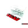 VW Original 16V Vorne Kühlergrill Emblem Schriftzug Rot - 535853679C QN5