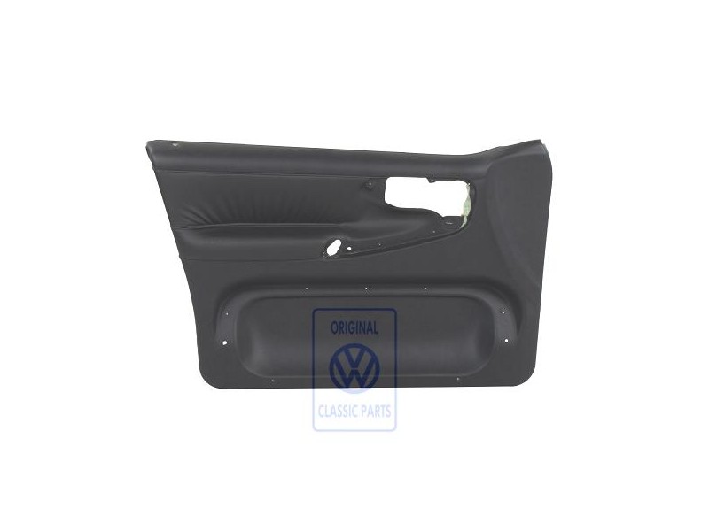 VW Original Türverkleidung Leder Schwarz/Schwarz - 6N4867011AAEGX