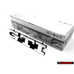 VW Original GTI Vorne Kühlergrill Emblem Schriftzug Chrom - 1H6853679E Z10