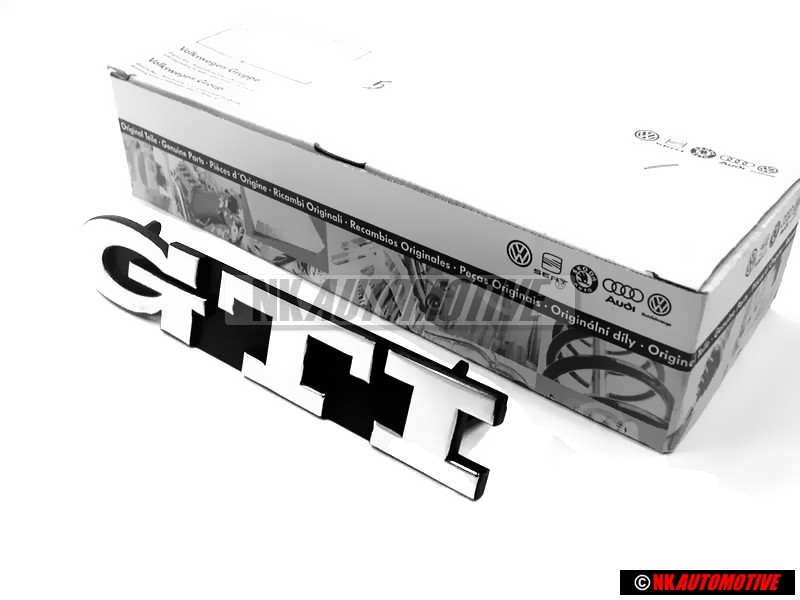 VW Original GTI Vorne Kühlergrill Emblem Schriftzug Chrom - 1H6853679E Z10